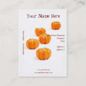 Snoep van de pompoen visitekaartje (Voorkant)