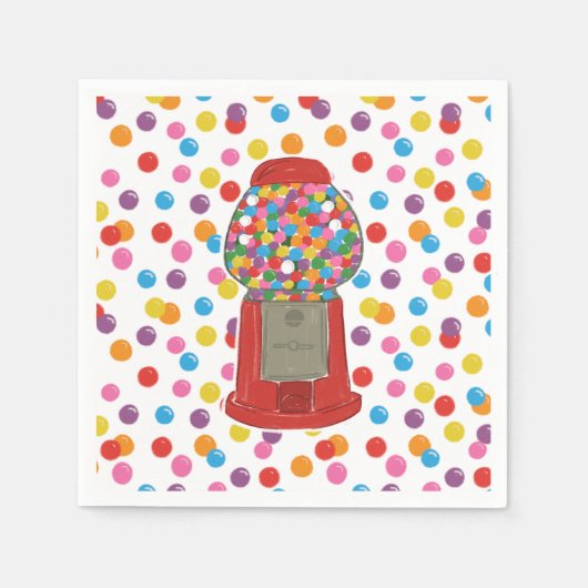 Snoep van de roodbal servet (Voorkant)