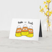 Snoep van Halloween Corn glimlachen Kaart (Gele Bloem)