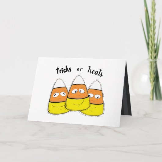 Snoep van Halloween Corn glimlachen Kaart (Voorkant)
