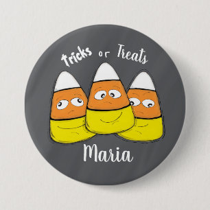 Snoep van Halloween Corn glimlachen Ronde Button 7,6 Cm