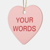 Snoep van het hart - Creëer je eigen gevoel Keramisch Ornament (Links)