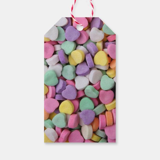 Snoep van het hart Valentijnse Cadeaus Labels Cadeaulabel (Achterkant)