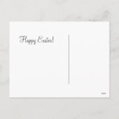 Snoep van het Meisje van het Konijn van het antiek Feestdagenkaart (Achterkant)