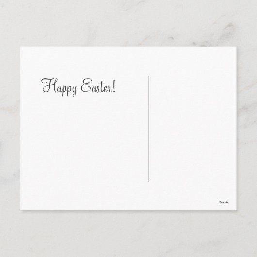 Snoep van het Meisje van het Konijn van het antiek Feestdagenkaart (Achterkant)