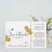 Snoep van honingbijen, Baby shower (Staand voorkant)