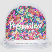 Snoep van ijscrème spint tissuepapier sneeuwbol (Achterkant)