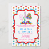 Snoep van Kandyland Eerste uitnodiging op zaterdag (Voorkant)