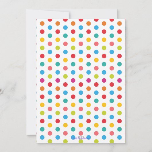 Snoep van Kandyland Eerste uitnodiging op zaterdag (Achterkant)