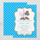 Snoep van Kandyland Eerste uitnodiging van geboort (Voorkant / Achterkant)