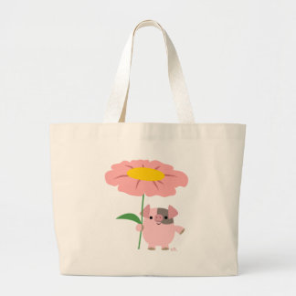 Snoep van kleine varkens (roze) grote tote bag