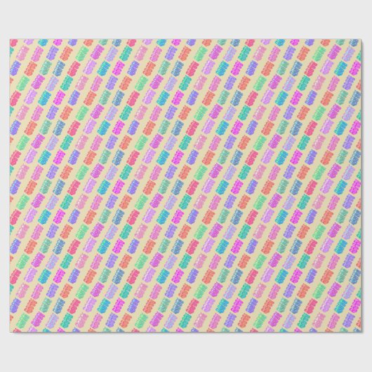 Snoep van lint in roze limonade cadeaupapier (Vlak)