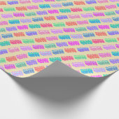 Snoep van lint in roze limonade cadeaupapier (Hoek)