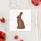 Snoep van melkchocolade-konijn paasmakerij servetten (Insitu)