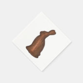 Snoep van melkchocolade-konijn paasmakerij servetten (Hoek)