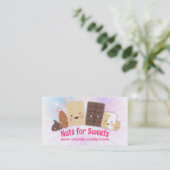 Snoep van moeraschocolade met moerasmakerij visitekaartje (Staand voorkant)