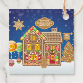 Snoep van Monogram Gingerbrood House Kerstkoekjes Bedankjes Labels (Achterkant)