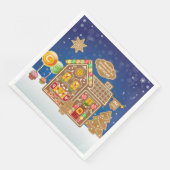 Snoep van Monogram Gingerbrood House Kerstkoekjes Servet (Hoek)