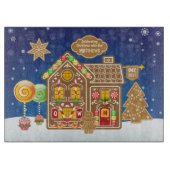 Snoep van Monogram Gingerbrood House Kerstkoekjes Snijplank (Voorkant)