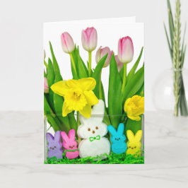 Snoep van paasbunny Marshmallow Feestdagen Kaart