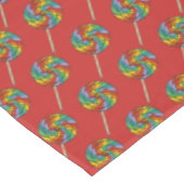Snoep van Regenboog Lollipop - Birthday Pride Loll Tafelkleed (Gekanteld)