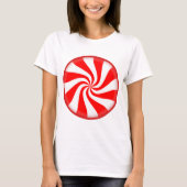 Snoep van rode peppermint t-shirt (Voorkant)