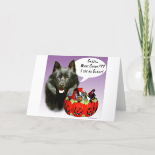 Snoep van Schipperke Halloween Kaart