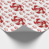Snoep van zoete peppermint cadeaupapier (Hoek)