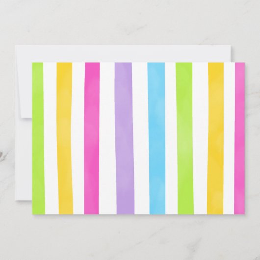 Snoep Verjaardag Foto Uitnodiging (Achterkant)