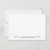 Snoep verjaardag Hartelijk dank (roze) Bedankkaart (Achterkant)