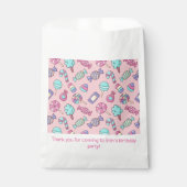 Snoep verjaardagsfeestje bedankzakje (Voorkant)