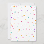 Snoep verjaardagsuitnodiging kaart (Achterkant)