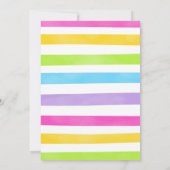 Snoep verjaardagsuitnodiging kaart (Achterkant)