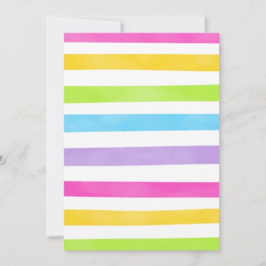 Snoep verjaardagsuitnodiging kaart (Achterkant)