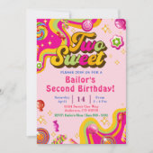 Snoep verjaardagsuitnodiging twee lieve feestjes kaart (Voorkant)