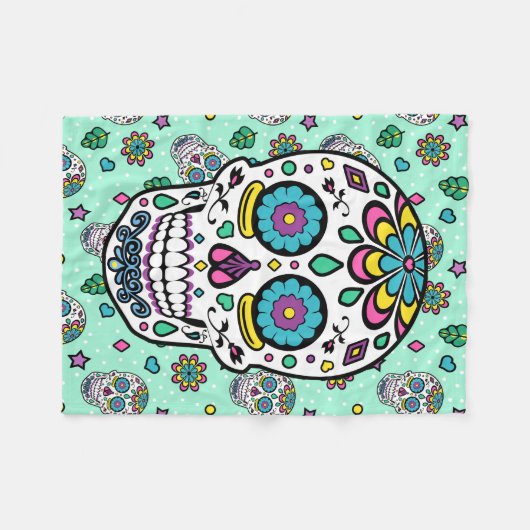 Snoep Verkleurde Suikerhuid Fleece Deken (Voorkant (Horizontaal))