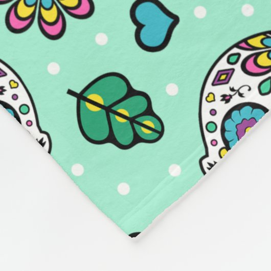 Snoep Verkleurde Suikerhuid Fleece Deken (Hoek)