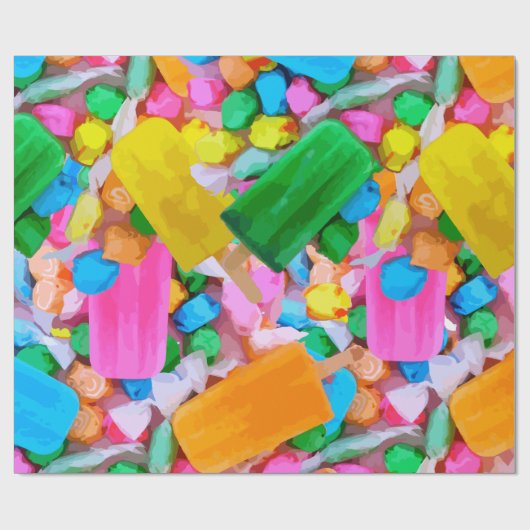 Snoep verpakt papier (Vlak)