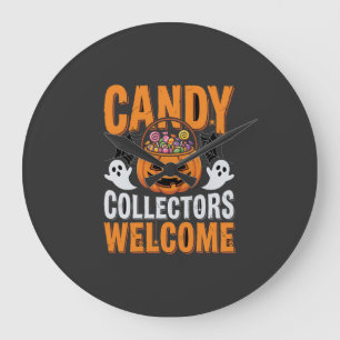 Snoep Verzamelaars Welkom Halloween Pompoen Grote Klok