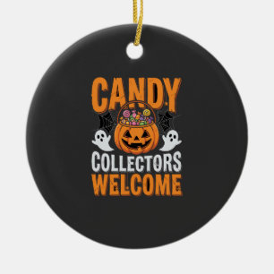 Snoep Verzamelaars Welkom Halloween Pompoen Keramisch Ornament
