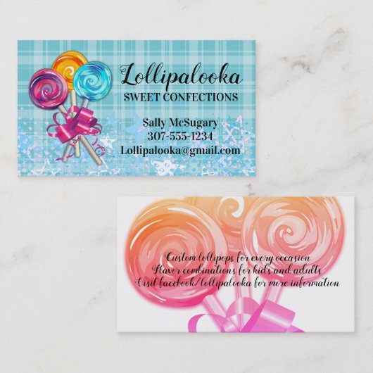 snoep visitekaartje (Voorkant / Achterkant)