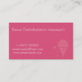 Snoep Visitekaartje (Achterkant)