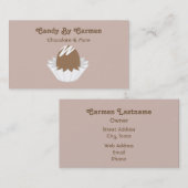 Snoep Visitekaartje - Chocolade (Voorkant / Achterkant)