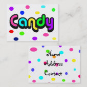 Snoep-visitekaartje Visitekaartje (Voorkant / Achterkant)
