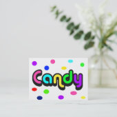 Snoep-visitekaartje Visitekaartje (Staand voorkant)