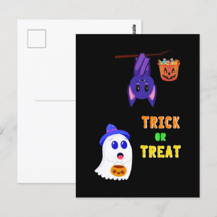 Snoep vleermuizen Halloween 31 oktober UK Briefkaart