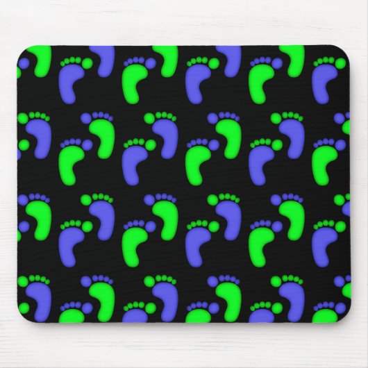 Snoep voetblauw  muismat (Voorkant)