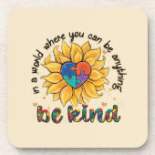 Snoep voor autisme bier onderzetter (Voorkant)