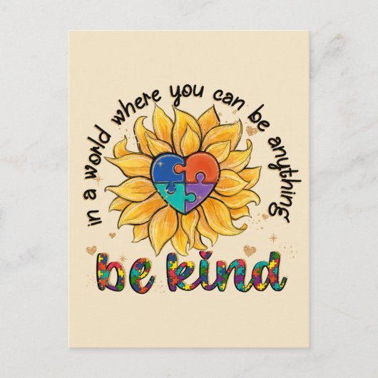 Snoep voor autisme briefkaart (Voorkant)