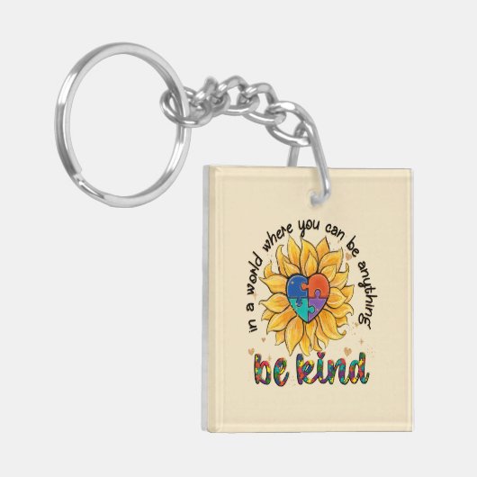 Snoep voor autisme sleutelhanger (Voorkant Links)